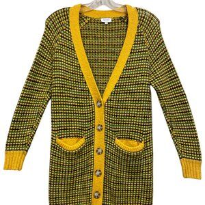 Kenzo Green/Yellow Knit Cardigan